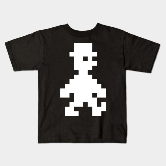 Jet Set Willy Pixel Art Kids T-Shirt by Stupiditee